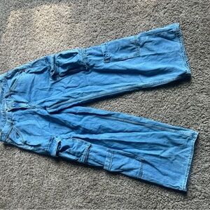 Old Navy cargo wide leg denim